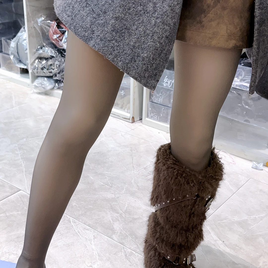 S567黑透肉连脚200克 打底裤