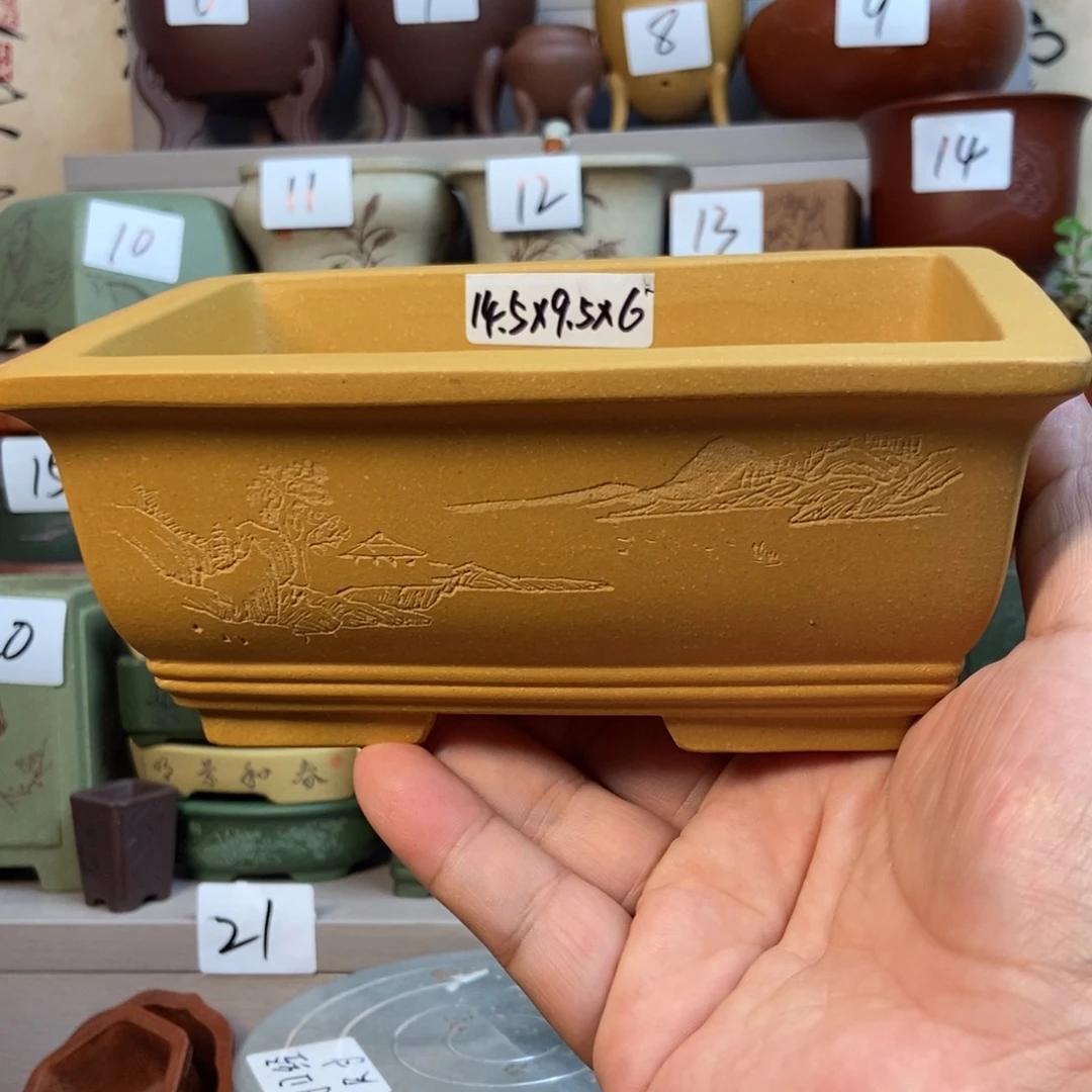 紫砂花盆内口经尺寸