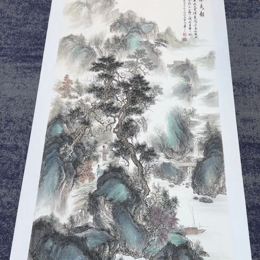国画国画作品山水花鸟