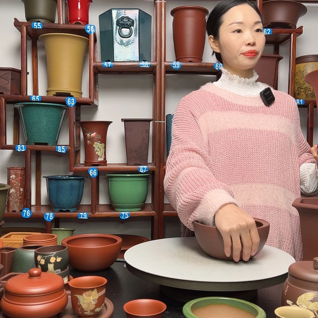 紫砂花盆杜*紫砂花盆