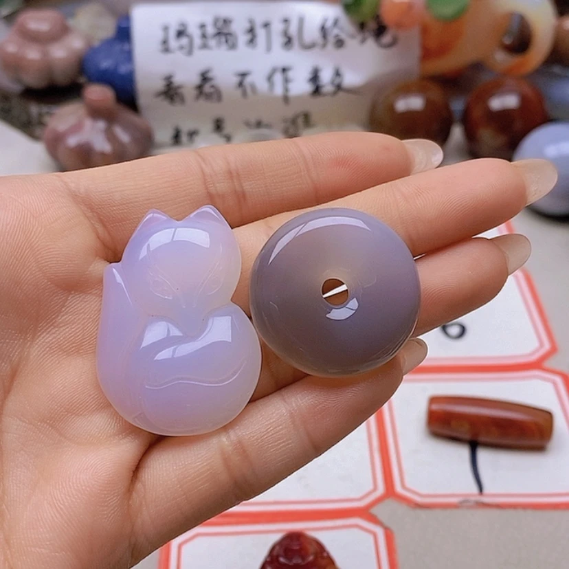 【闪购商品】未镶嵌玛瑙/玉髓珠宝半成品卷****妈