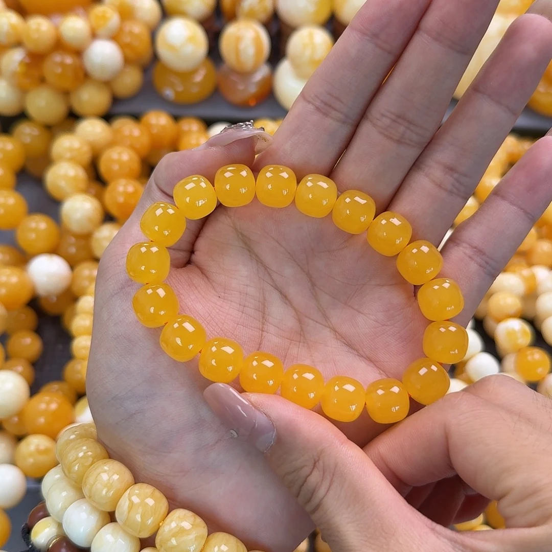 蜜蜡未镶嵌珠宝奇石同料12mm