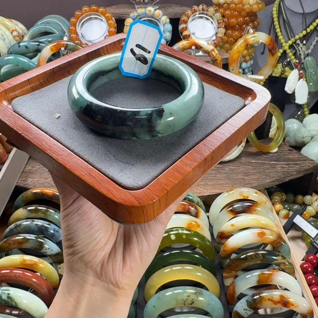 蛇纹石玉合金手镯