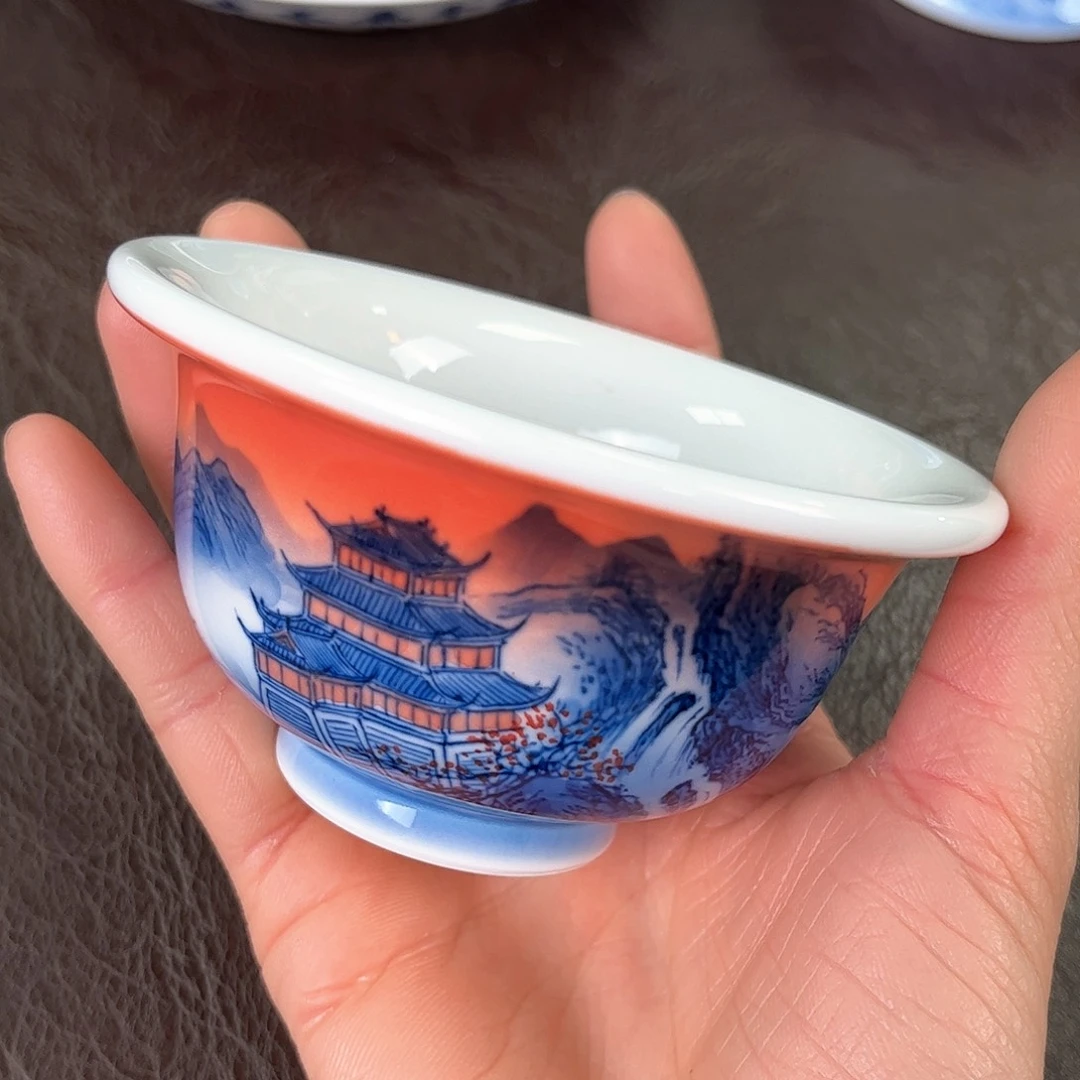 杯手绘高温瓷器瓷器