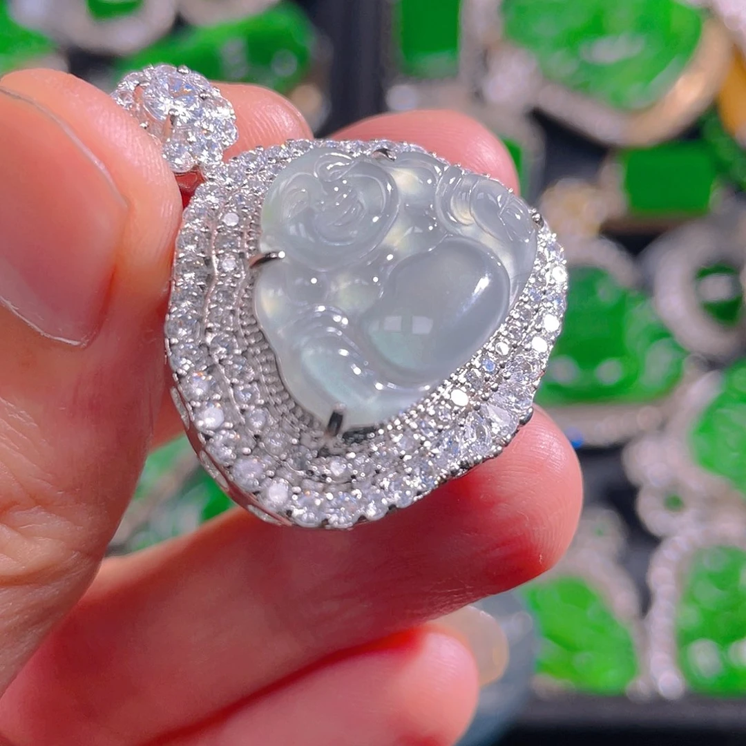 翡翠未镶嵌吊坠(不含链)