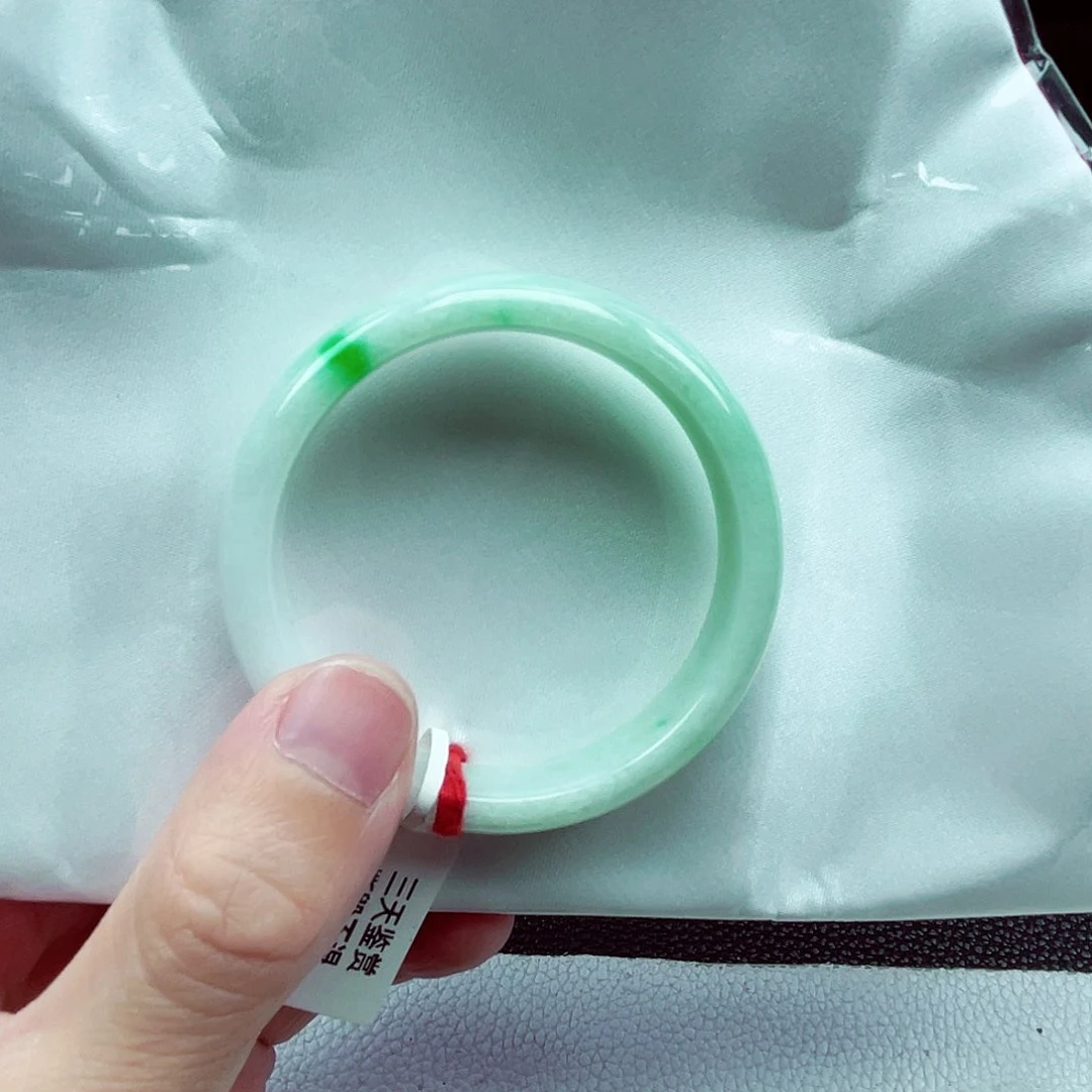 翡翠手镯未镶嵌7*❤天然缅甸翡翠