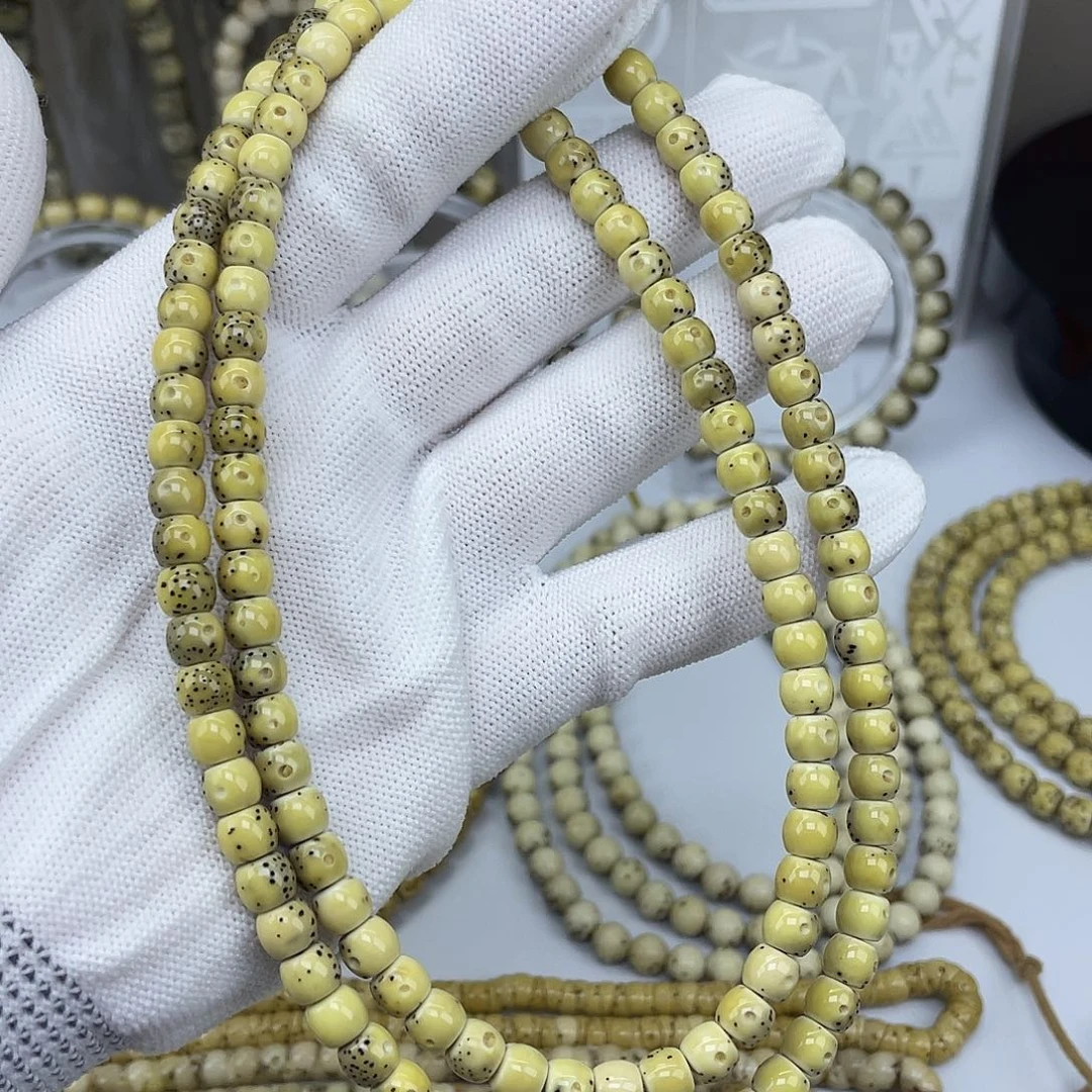 星月菩提吊坠半壁花鼓108