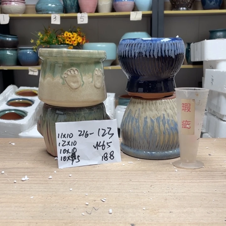 紫砂花盆多肉花盆微瑕123