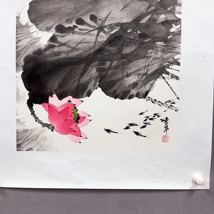 国画亲笔手绘放心去藏