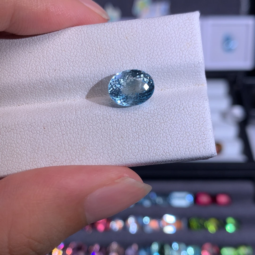 未镶嵌笔搁海蓝宝石3.35ct