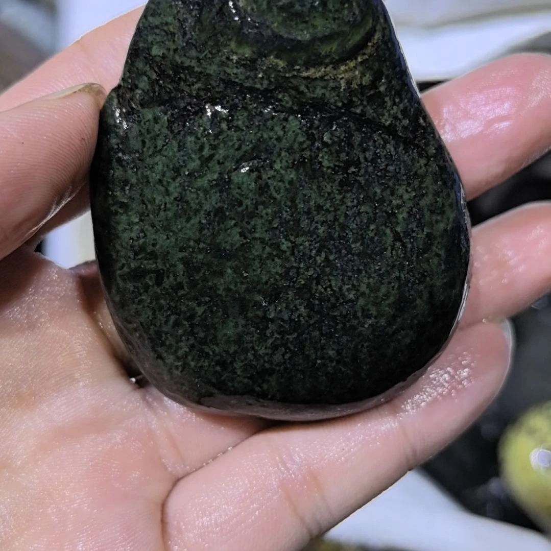 用***3有机玻璃藏玉药王石原石一个