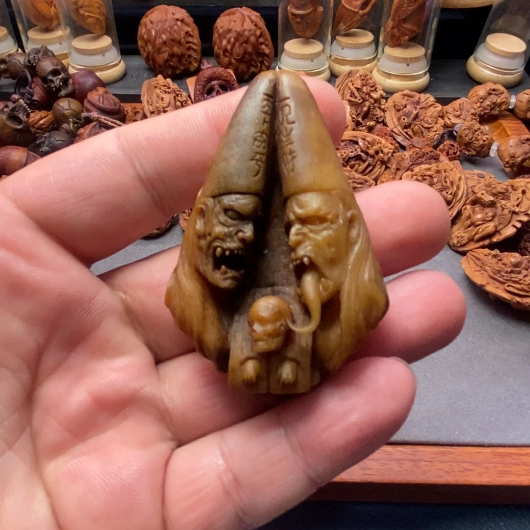 手串/手链核桃橄榄根付黑白无常