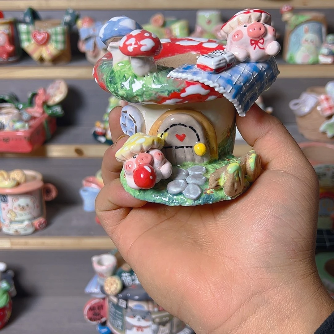 刘***毛老梧家的手工多肉花盆