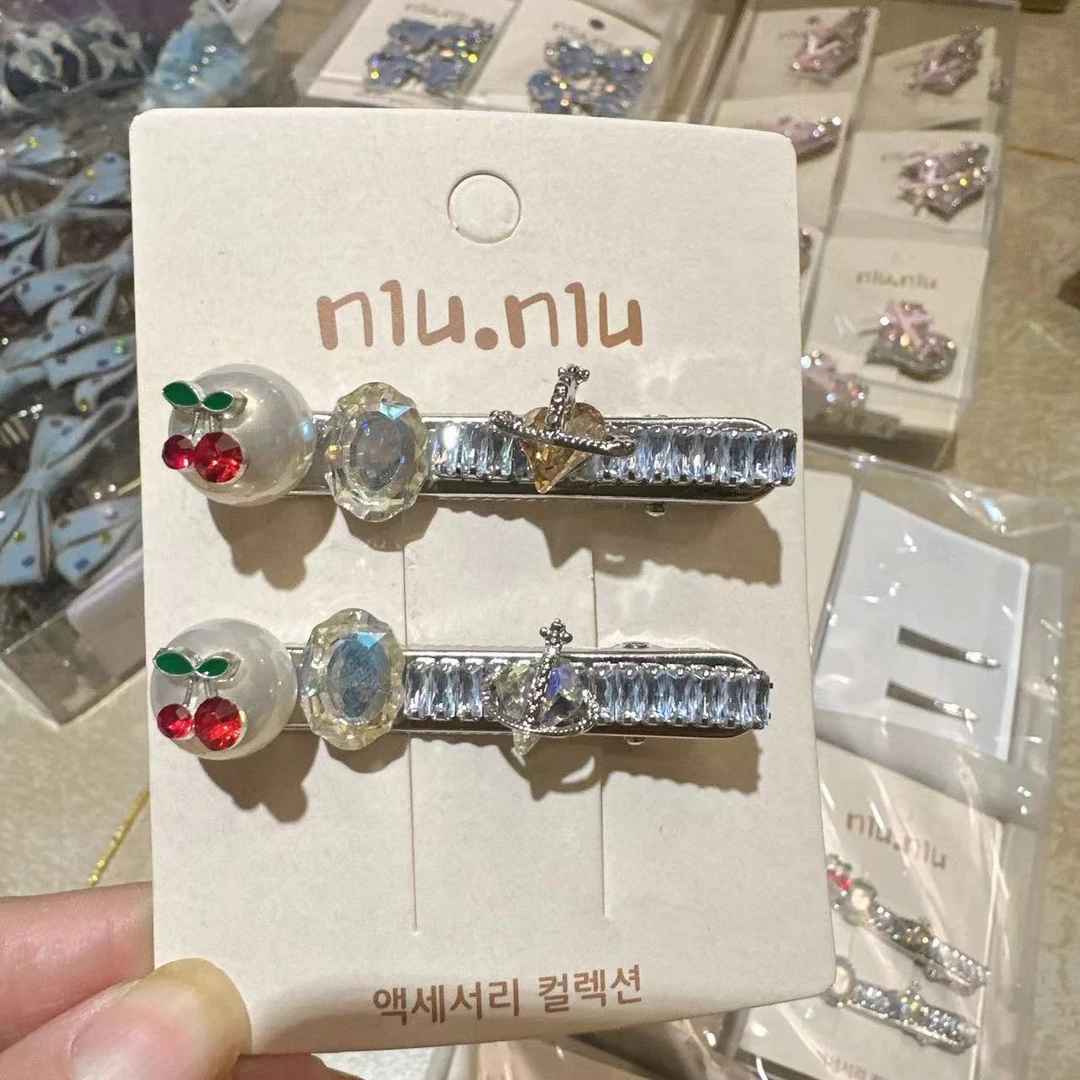 编号509 鸭嘴夹日韩一字夹洛丽塔风女发夹气质可爱欧若智性风