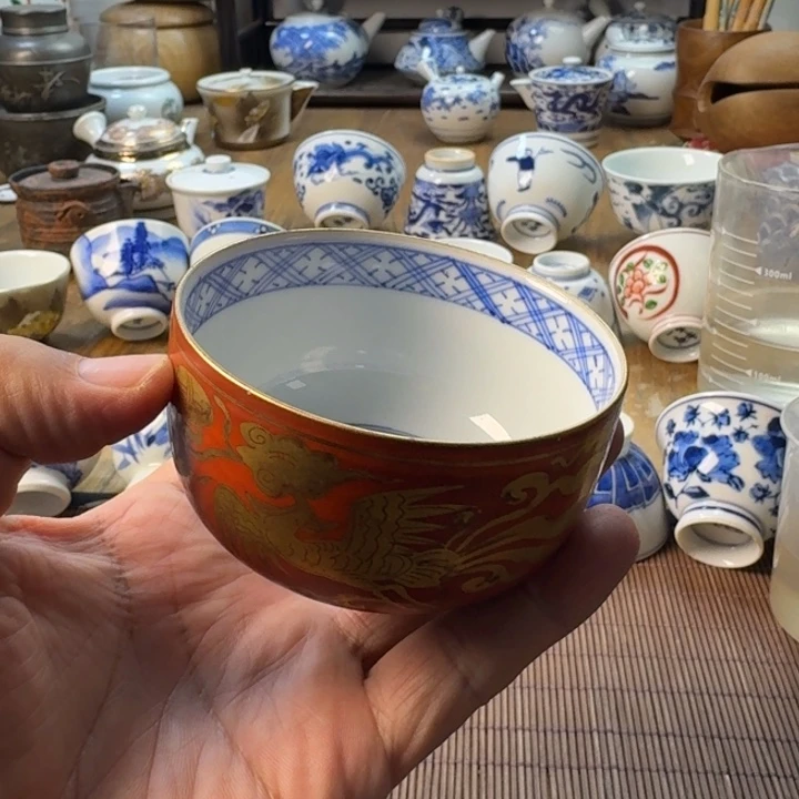 青花瓷器杯子茶具