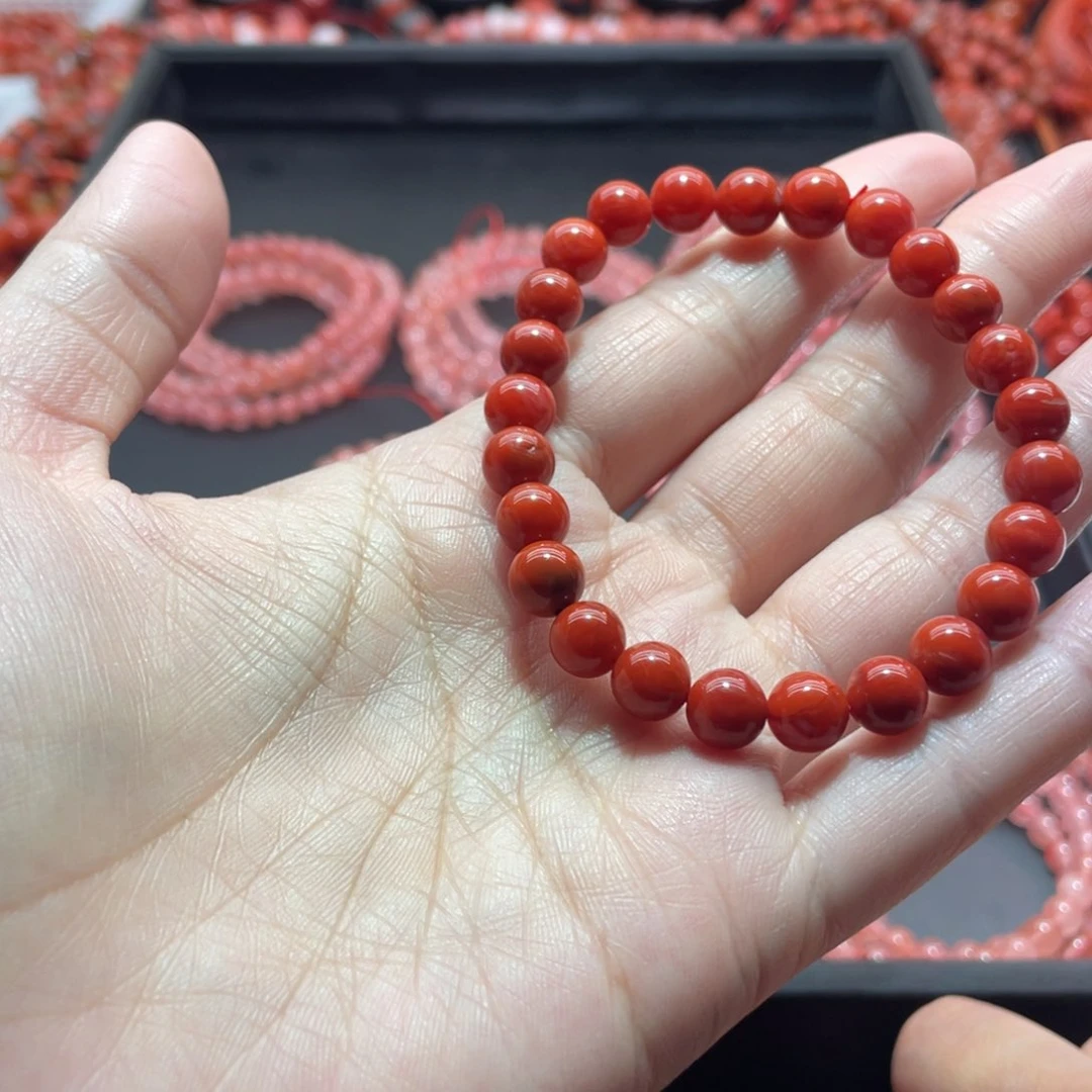南红玛瑙手链未镶嵌