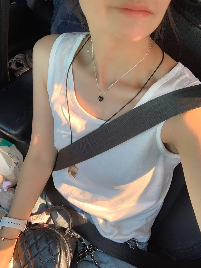 MaoMao 吊带背心女内搭2025新款打底白色无袖宽松百搭外穿上衣