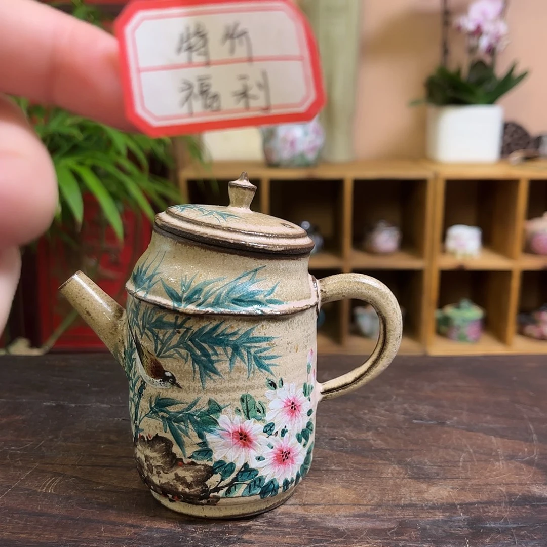 柴烧手工手绘陶瓷