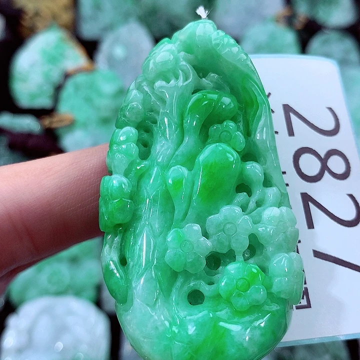 翡翠未镶嵌吊坠(不含链)