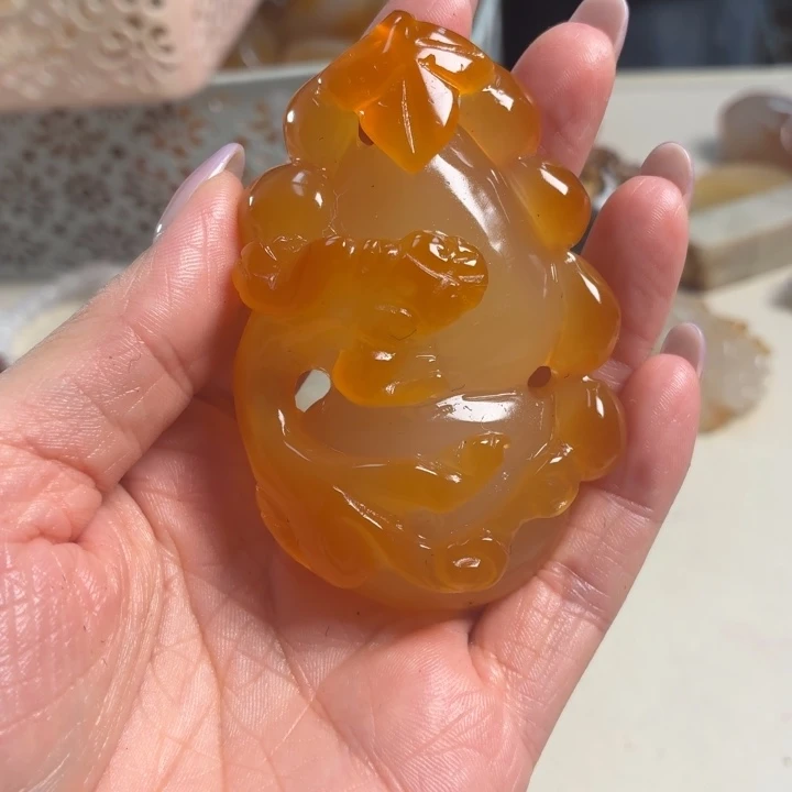 玛瑙/玉髓未镶嵌吊坠(不含链)