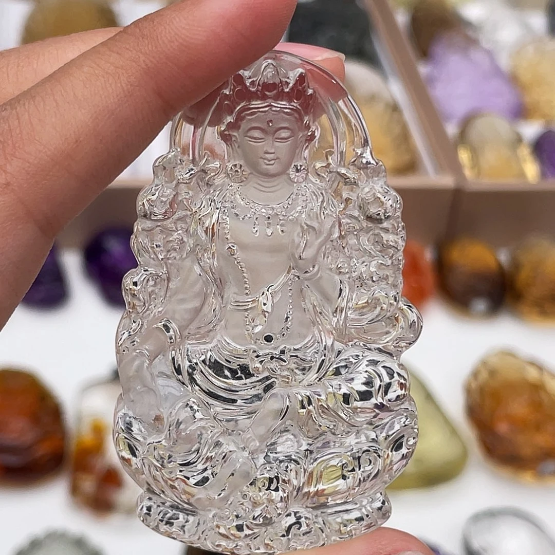 颈饰未镶嵌水晶定制吊坠度母观音