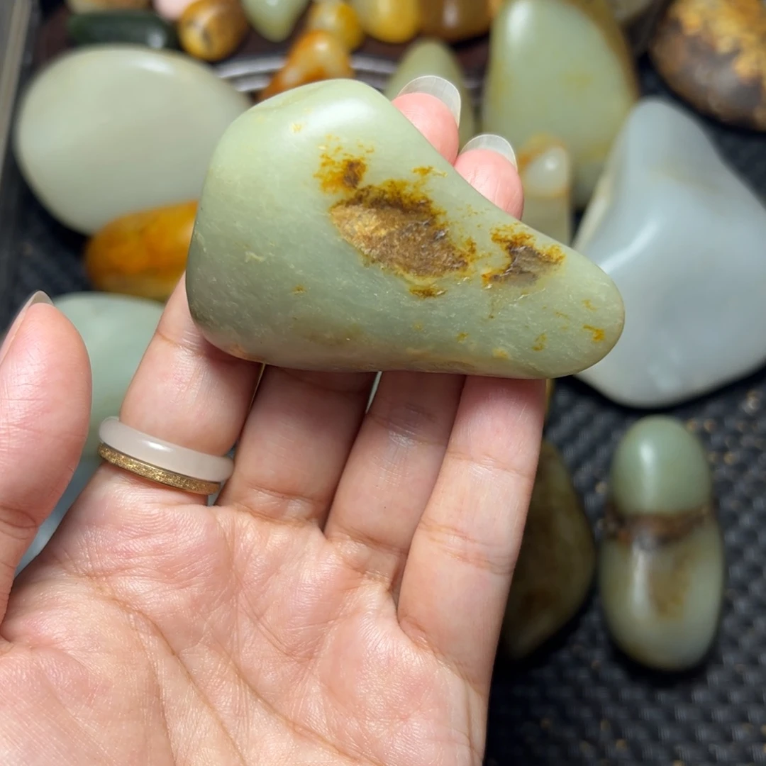 和田玉未镶嵌挂件59