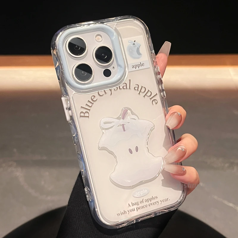 原创夏季小清新立体水果适用苹果16ProMax手机壳iPhone15Pro韩系