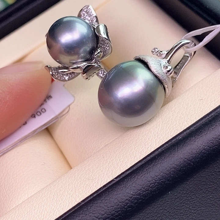 颈饰银S925镶嵌海水珍珠套装