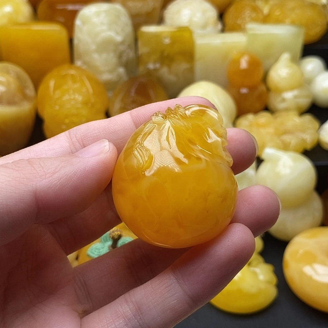 琥珀颈饰未镶嵌琥珀蜜蜡吊坠