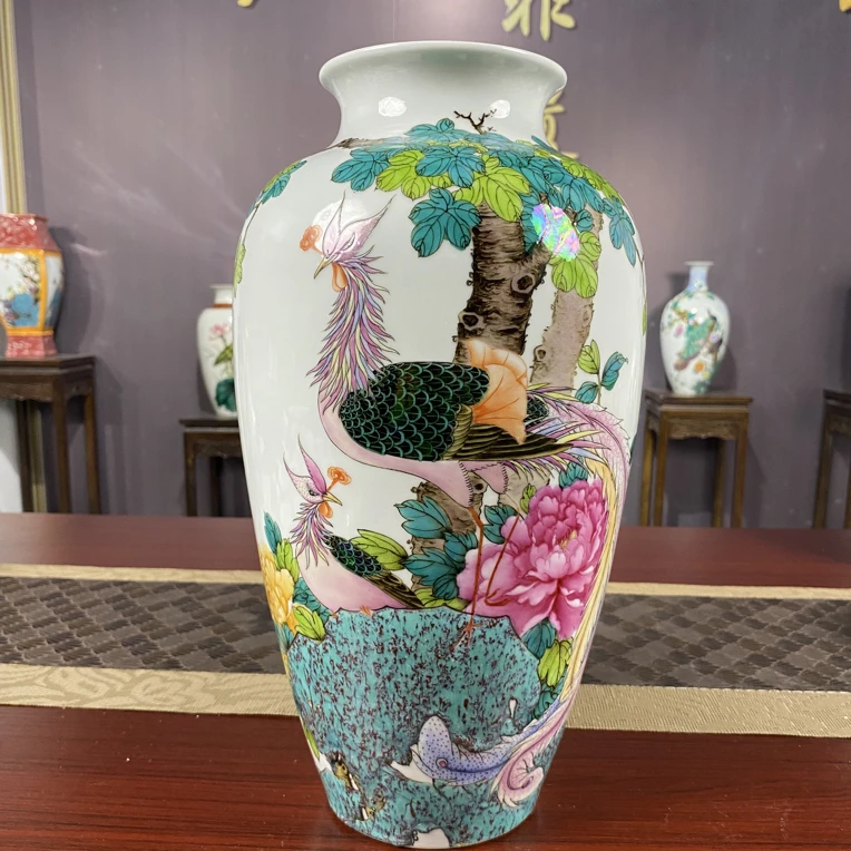 【王国喜】景德镇霁彩花鸟pingq