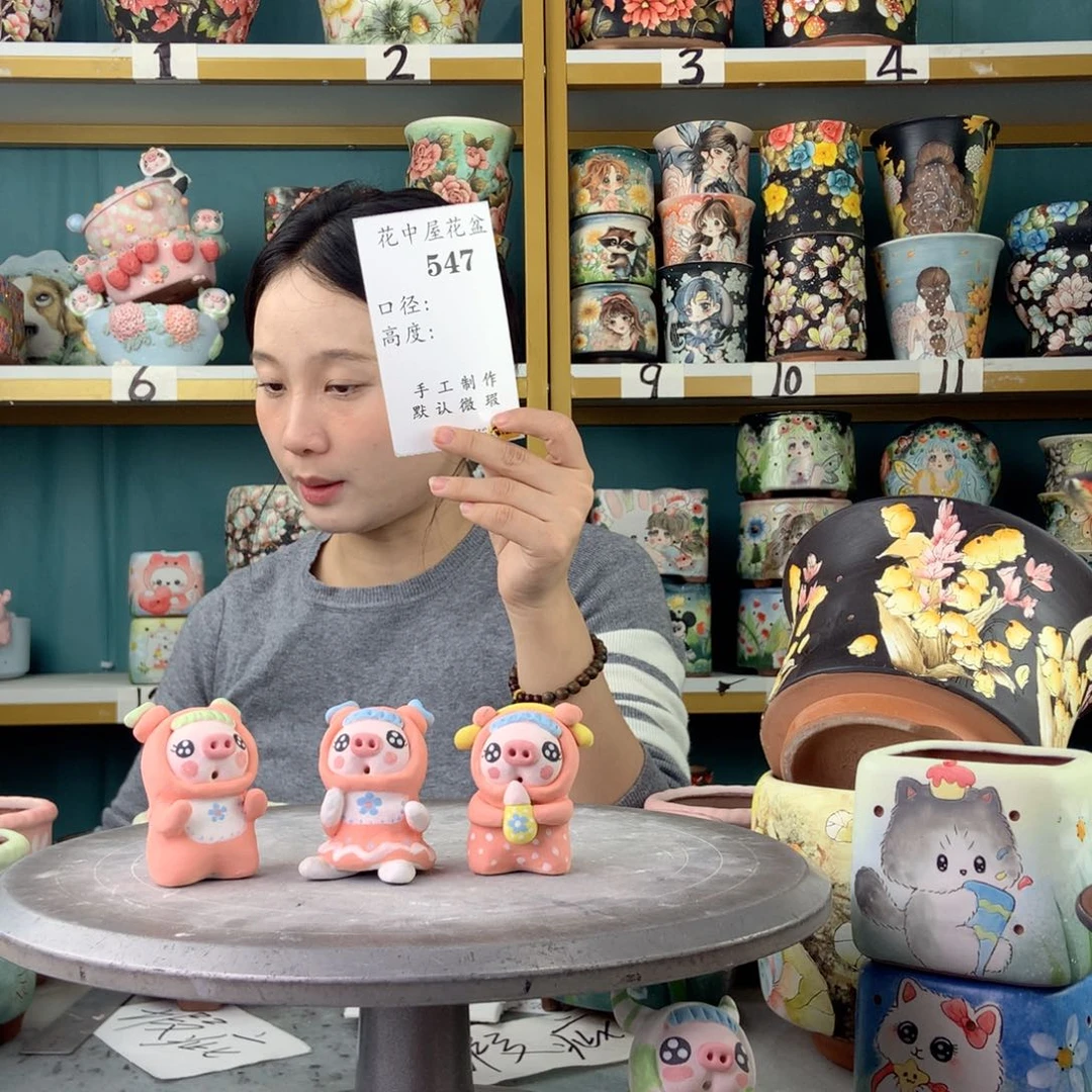 *****陶景德镇手工花盆547