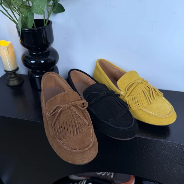 一脚蹬中口乐福鞋平底百搭豆豆鞋单鞋休闲鞋鞋子时尚