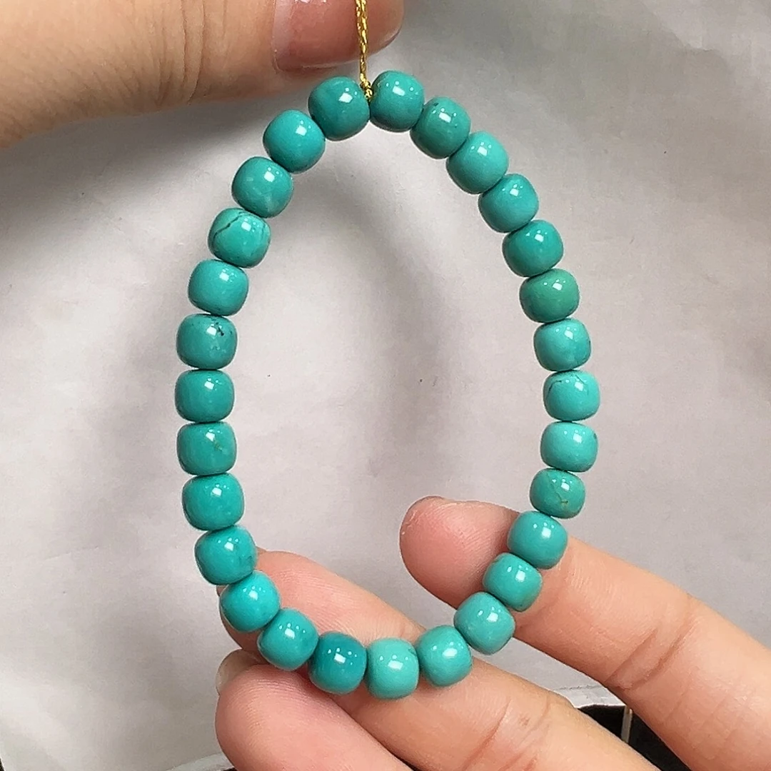 未镶嵌绿松石手串绿松石卡7.2，15g