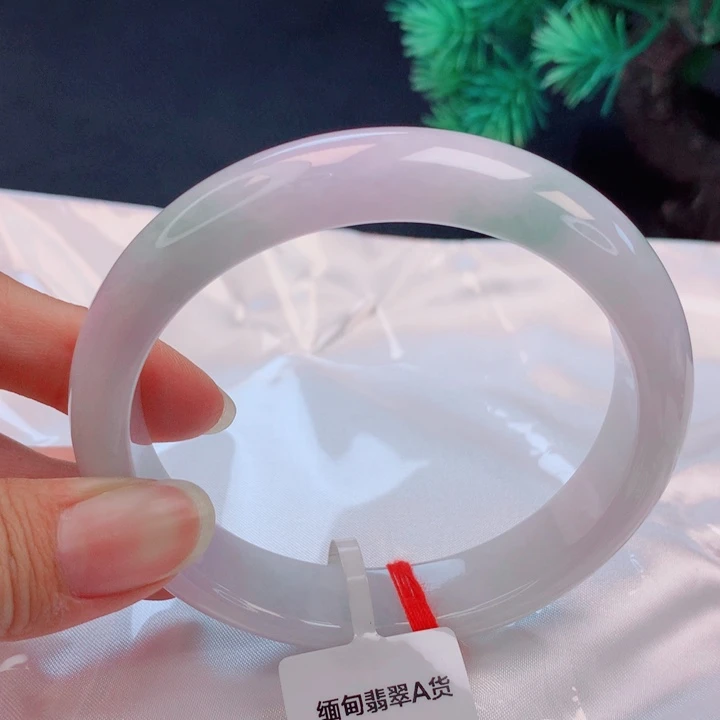 纸***鸳翡翠未镶嵌手镯63+圈