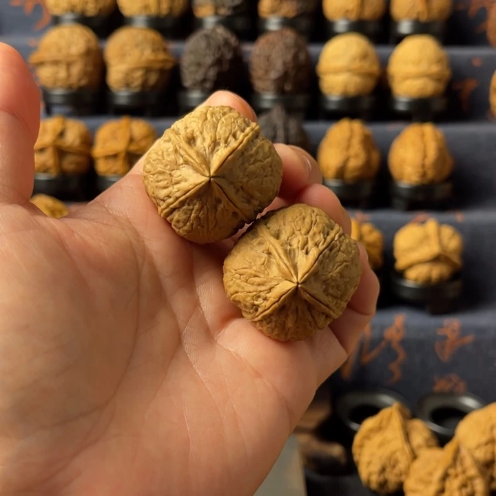 因***玩把件文玩核桃小四棱