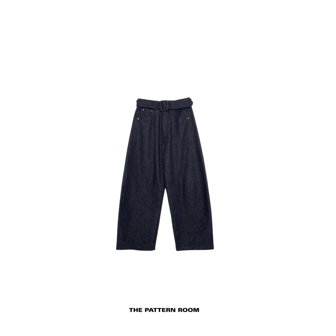 The pattern room | 量感时髦新经典暖单宁镰刀牛仔裤