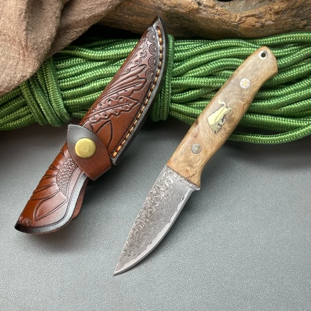 大马士W18大直刃嫁接刀锋利芽接刀果树园林园艺专用嫁接刀盆景