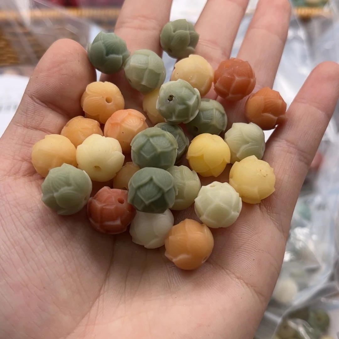 【闪购商品】白玉菩提吊坠q/12 22莲花干磨