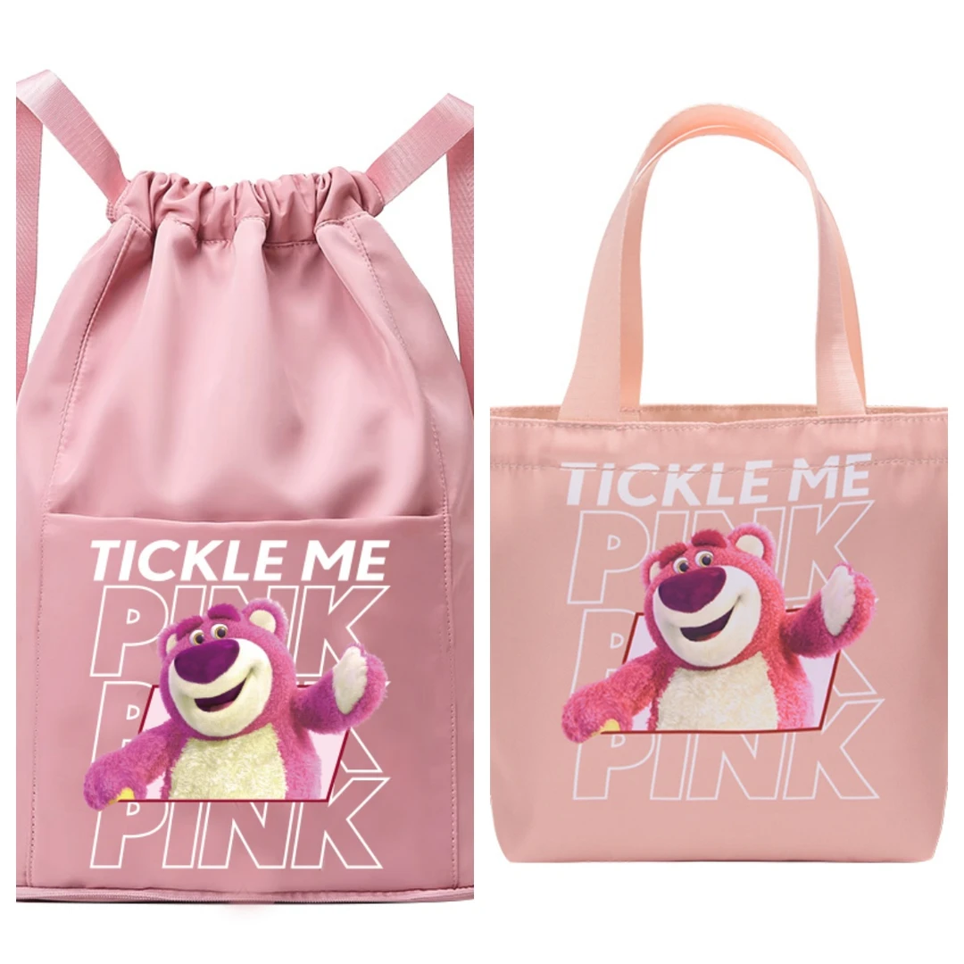 阪织屋迪士尼系列抽绳包大容量双肩包便携休闲防水双肩背