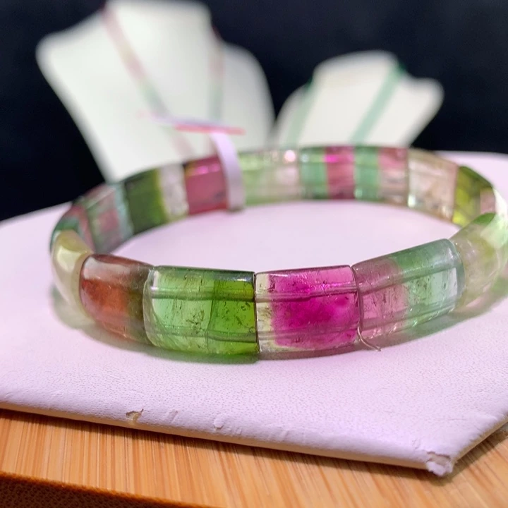 双色碧玺手链未镶嵌