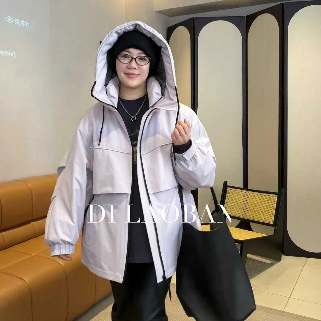 H·G【冬日恒温】1028  新款百搭极简休闲可收腰连帽羽绒服