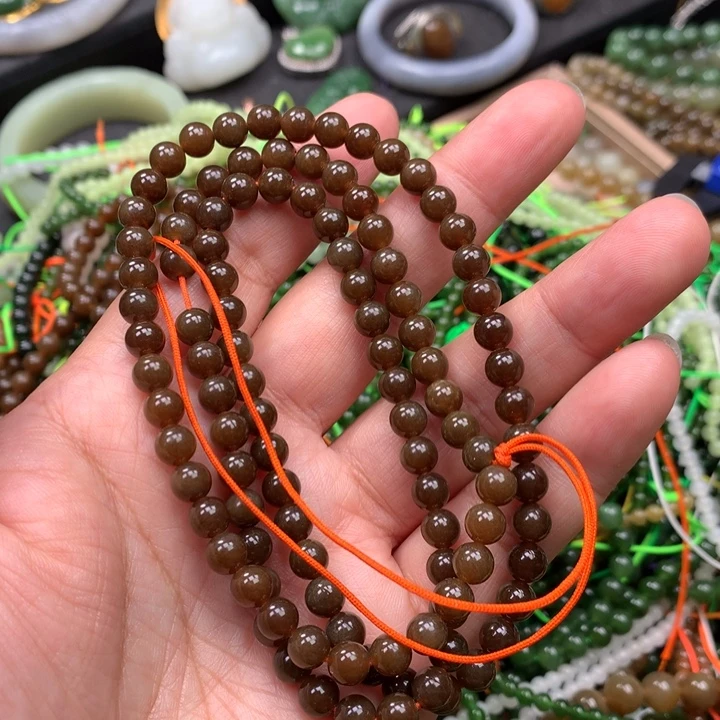 和田玉未镶嵌手链148