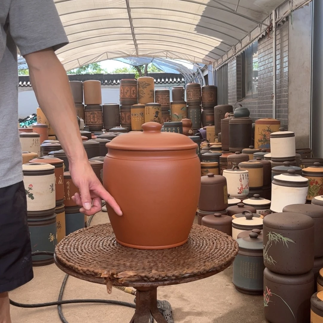 紫砂茶叶罐10-12 饼茶叶罐