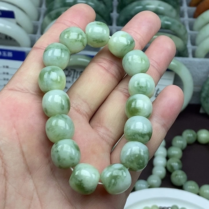 蛇纹石玉未镶嵌手链