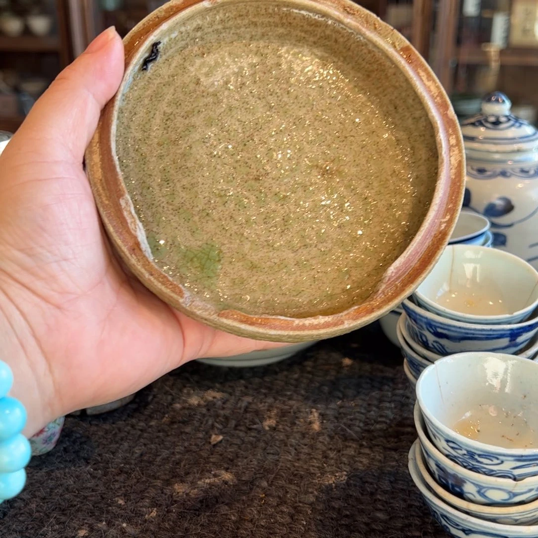 C***l西西越窑残片粉盒壶承