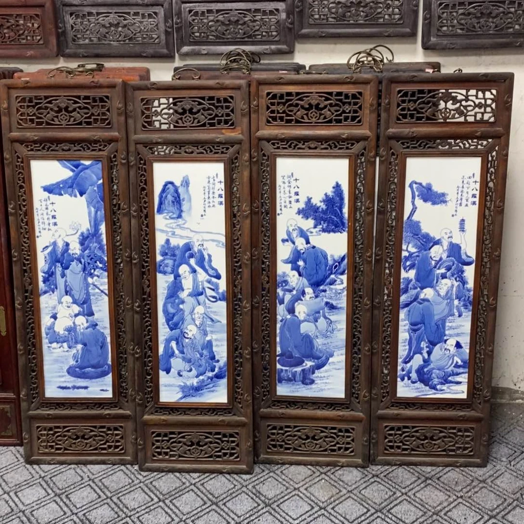 瓷片120*36*4 景德镇瓷板画柴窑烧制