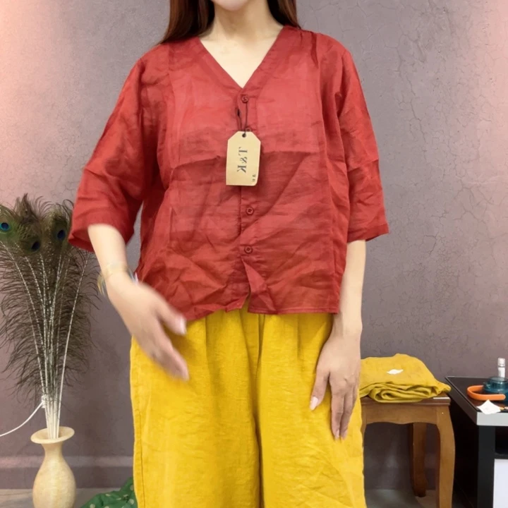 6512高级苎麻百搭