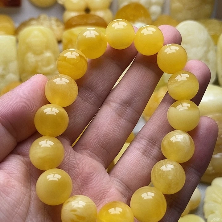 琥珀颈饰未镶嵌琥珀蜜蜡吊坠