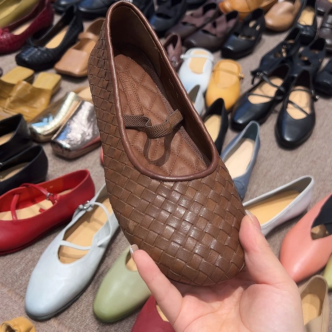 包头凉鞋马皮编织40