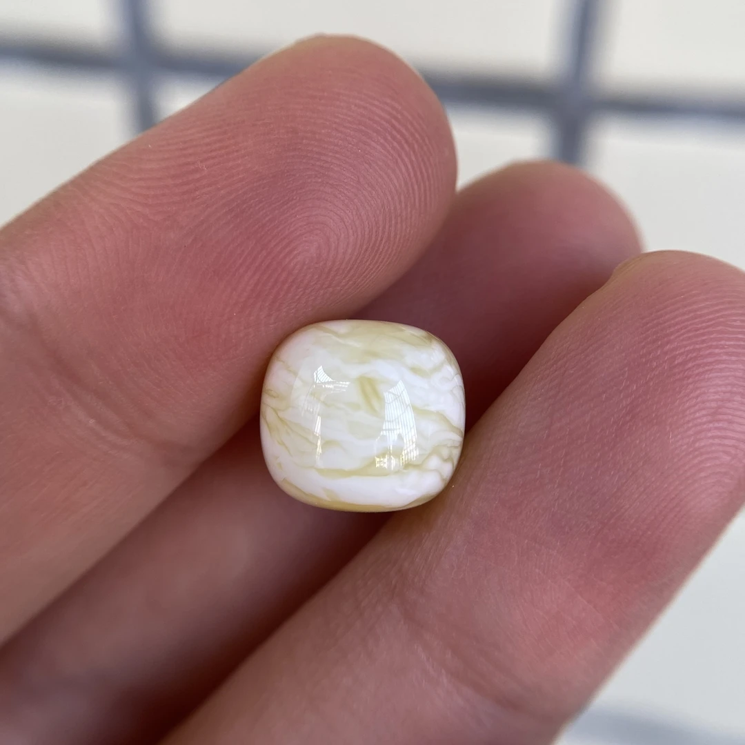 蜜蜡白蜡虎皮老型配饰11.0×10.1mm,无优化保天然,都挺好,